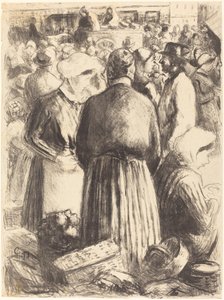 Market at Pontoise Market at Pontoise, c. 1895. od Camille Pissarro