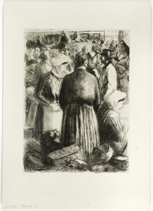 Trh v Pointoise od Camille Pissarro