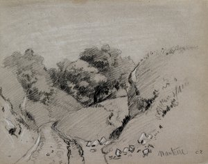 Nanterre, c1860 od Camille Pissarro