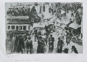 Place du Havre, Paříž, c1897 od Camille Pissarro