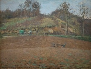Oraná půda od Camille Pissarro