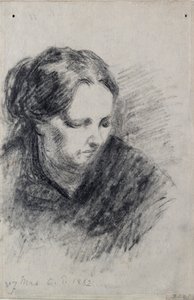 Portrét Madame Pissarro, 1882 od Camille Pissarro