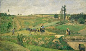 Silnice u Pontoise ... od Camille Pissarro