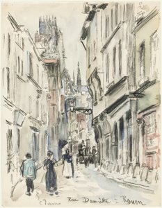 Rue Damiette, Rouen od Camille Pissarro