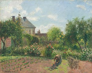 Umělcova zahrada v Eragny, 1898. od Camille Pissarro