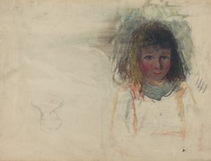 Umělcův syn Georges [verso] od Camille Pissarro