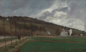 Banks of the Marne v zimě, 1866. od Camille Pissarro