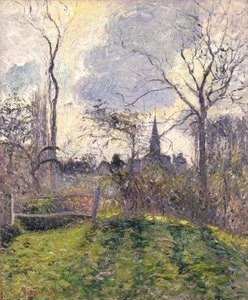 Zvonice v Bazincourtu od Camille Pissarro