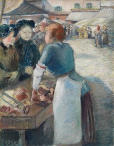 Markkinatalo od Camille Pissarro