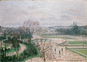 Tuilerijské zahrady, deštivé počasí, 1899 od Camille Pissarro
