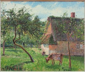 Uzavřený prostor ve Varengeville od Camille Pissarro