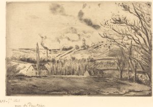 Pohled na Pontoise Pohled na Pontoise, 1885. od Camille Pissarro