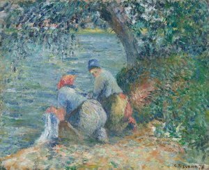 Washerwomen at the water