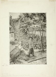 Žena vyprazdňování trakaře od Camille Pissarro
