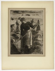 Woman Haymaker v Éragny od Camille Pissarro
