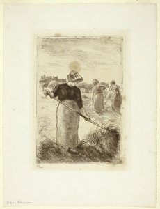Ženy Házející seno od Camille Pissarro