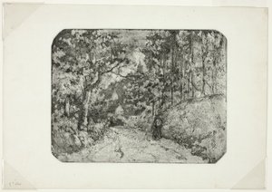 Wooded Lane v Pontoise od Camille Pissarro