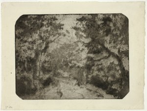 Wooded Lane v Pontoise od Camille Pissarro
