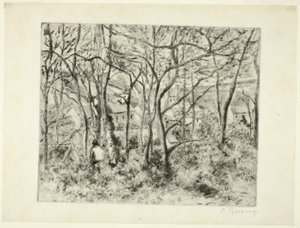 Lesy v Ermitáži od Camille Pissarro