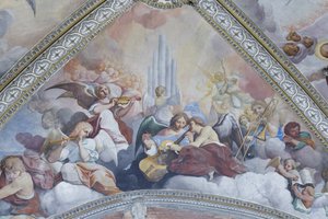 Freskový cyklus věnovaný Panně Marii, detail od Camillo Procaccini