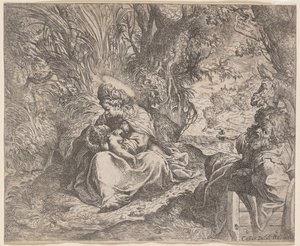 Zbytek na útěku do Egypta, 1587-1590. od Camillo Procaccini
