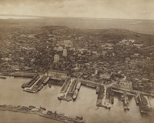 Celkový pohled na Montreal, severní pohled (čb fotografie) od Canadian Photographer