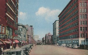 Portage Avenue při pohledu na východ, Winnipeg, Manitoba, Kanada (barevné foto) od Canadian Photographer