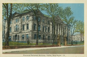 Budovy provinčního parlamentu, Halifax, Nové Skotsko (barevné foto) od Canadian Photographer