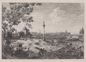 Imaginární pohled na Padovu, ze série Vedute (Views) od Canaletto (Giovanni Antonio Canal)