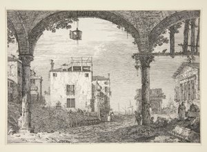 Le Portique a la lanterne (Portico s lucernou), ze série Vedute (Pohledy)
