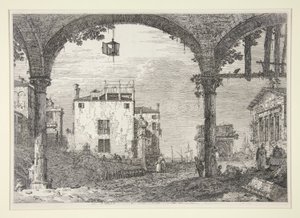 Le Portique a la lanterne (Portico s lucernou), ze série Vedute (Pohledy)