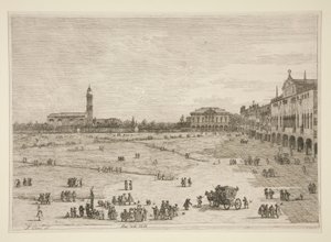 Pr? della Valle, ze série Vedute (Views) od Canaletto (Giovanni Antonio Canal)