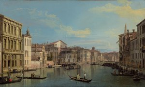 Velký kanál v Benátkách od Palazzo Flangini po Campo San Marcuola od Canaletto (Giovanni Antonio Canal)