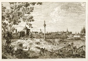 Imaginární pohled na Padovu od Canaletto