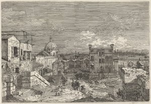 Imaginární pohled na Benátky, 1741. od Canaletto