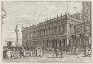 Knihkupectví. V. [vlevo nahoře] od Canaletto
