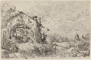 Krajina se ženou u studny, c. 17351746. od Canaletto