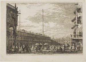 le Procuratie niove e S. Ziminian V., z Vedute od Canaletto
