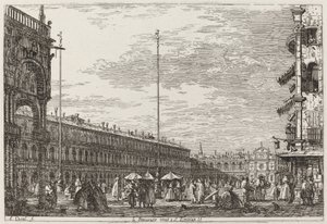 Le Procuratie niove e S. Ziminian V. [vpravo nahoře], c. 17351746. od Canaletto