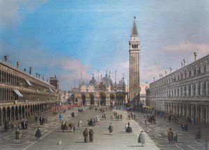Náměstí San Marco s bazilikou, Benátky od Canaletto