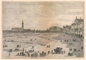 Prà della Valle (Prato della Valle, Padova), z Ostatní pohledy převzaté z jiných míst od Canaletto