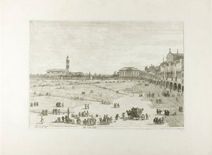 Prà della Valle, z Views od Canaletto