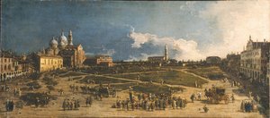 Prà della Valle v Padově, 40. léta 18. století od Giovanni Antonio Canal
