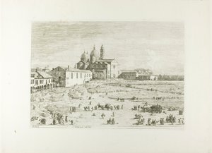 S. Giustina v prà della Vale, z Vedute od Canaletto