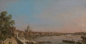 Město z blízkosti terasy Somerset House od Canaletto