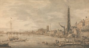 Město Westminster z blízkosti York Water Gate od Canaletto