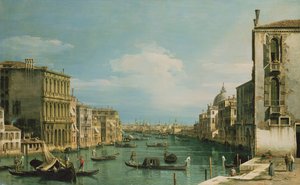 Canal Grande venice při pohledu na východ od Campo di San Vio od Giovanni Antonio Canal