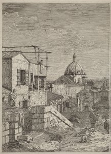 Dům s nápisem [vlevo] od Canaletto