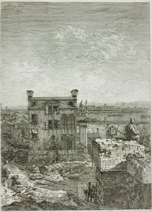 Dům s peristylem, z Vedute od Canaletto