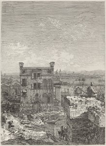 Dům s peristylem [vpravo] od Canaletto